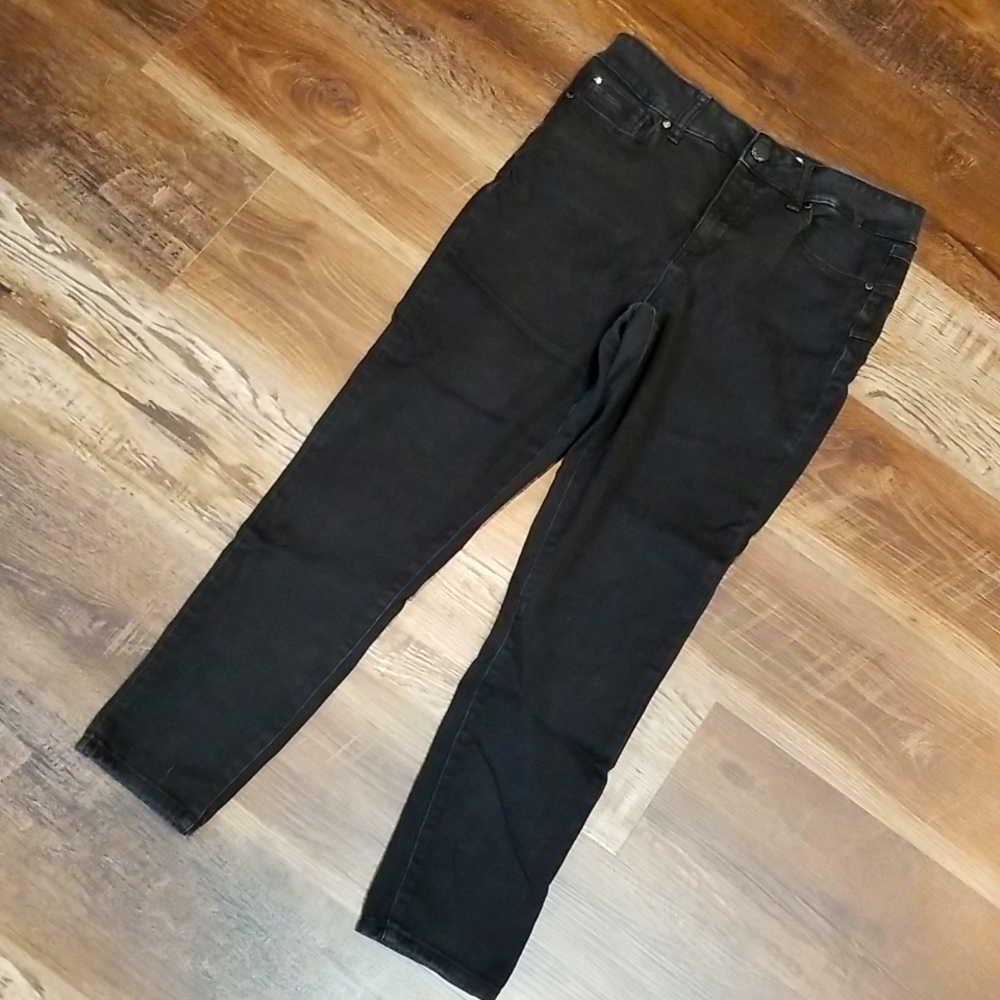 7 "Seven" Black Booty Shaper skinny jeans, sz 10